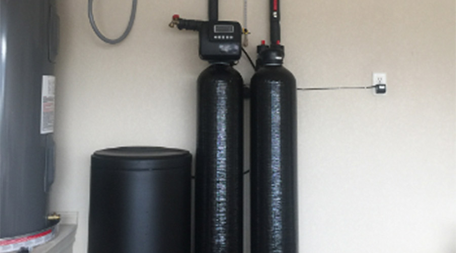 front view of water softener system san antonio tx